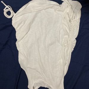 Express Easy Slub muscle tank with side tie